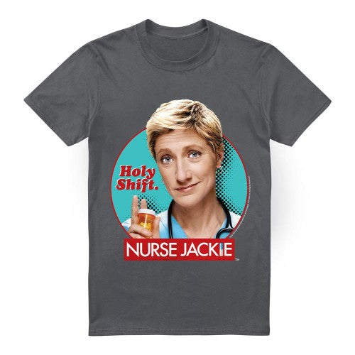 Front - Nurse Jackie Mens Holy Shift T-Shirt