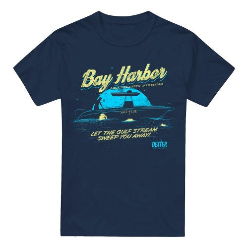 Front - Dexter Mens Moonlight Fishing T-Shirt