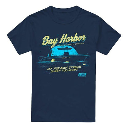 Front - Dexter Mens Moonlight Fishing T-Shirt