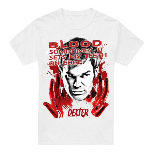 Front - Dexter Mens Blood T-Shirt
