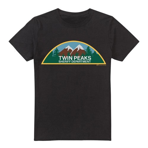 Front - Twin Peaks Mens Sheriff Department T-Shirt