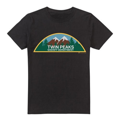 Front - Twin Peaks Mens Sheriff Department T-Shirt