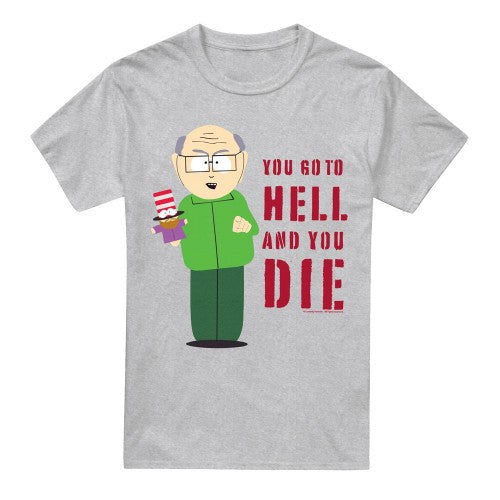 Front - South Park Mens Hell Mr Garrison T-Shirt