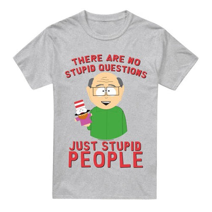 Front - South Park Mens No Stupid Questions T-Shirt