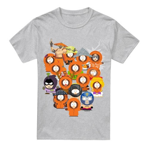 Front - South Park Mens Many Faces Of Kenny T-Shirt