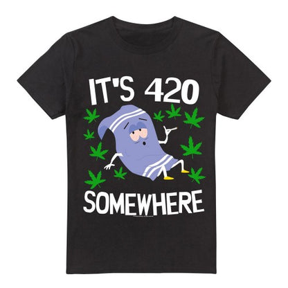 Front - South Park Mens It´s 420 Somewhere Towelie T-Shirt