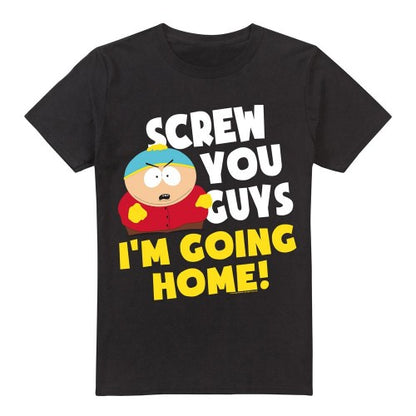 Front - South Park Mens Screw You Guys Eric Cartman T-Shirt