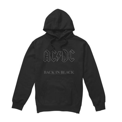 Front - AC/DC Mens Back In Black Hoodie