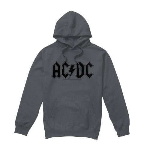 Front - AC/DC Mens Worn Logo Hoodie
