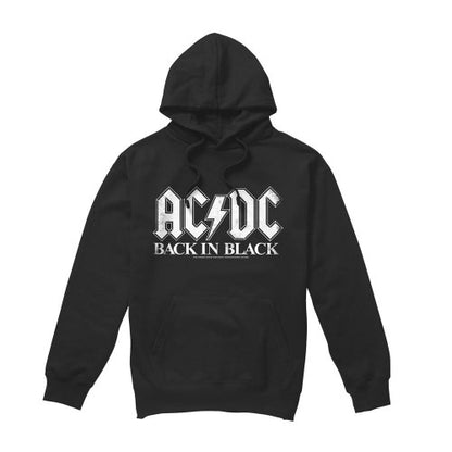 Front - AC/DC Mens Back In Black Hoodie