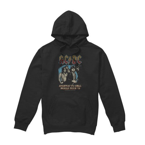 Front - AC/DC Mens Highway World Tour 79 Hoodie
