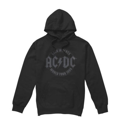 Front - AC/DC Mens Tour Emblem Hoodie