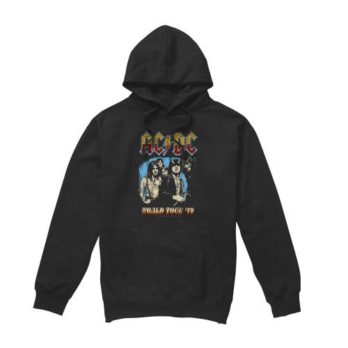 Front - AC/DC Mens World Tour 79 Hoodie