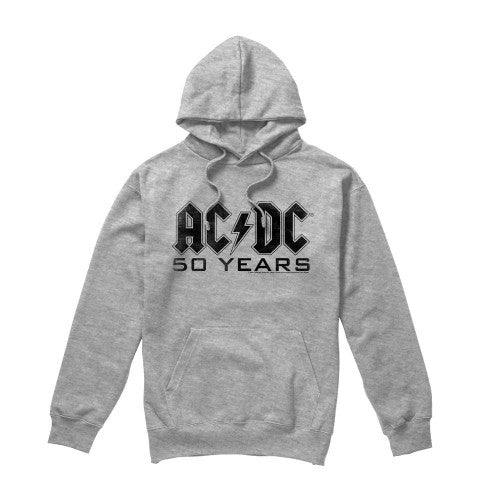 Front - AC/DC Mens 50 Years Logo Hoodie