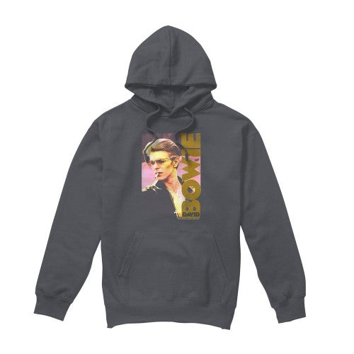 Front - David Bowie Mens Smokin Hoodie