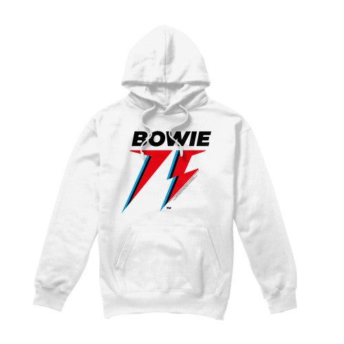 Front - David Bowie Mens 75 Logo Hoodie