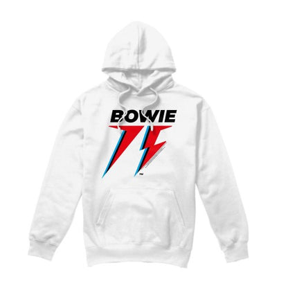 Front - David Bowie Mens 75 Logo Hoodie