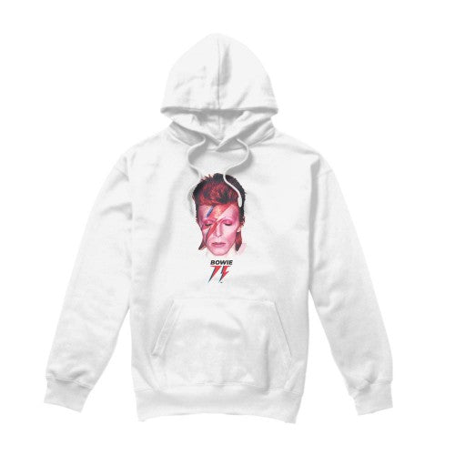 Front - David Bowie Mens Aladdin Sane ´75 Hoodie
