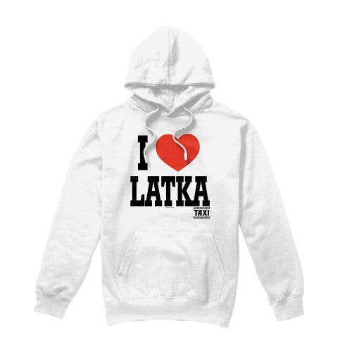 Front - TAXI Mens I Heart Latka Hoodie