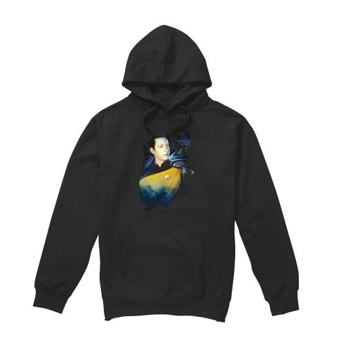 Front - Star Trek Mens 25th Data Hoodie