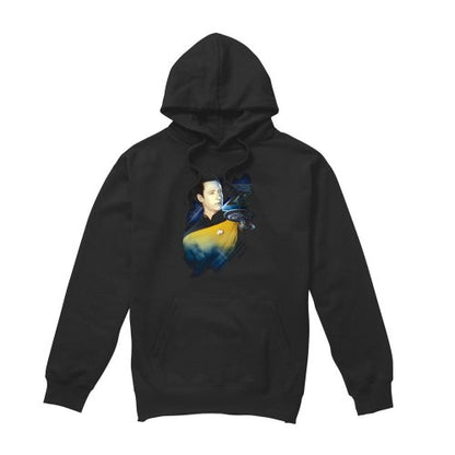 Front - Star Trek Mens 25th Data Hoodie