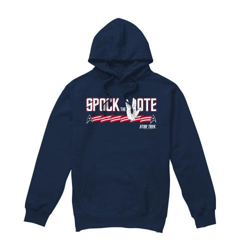 Front - Star Trek Mens Spock the Vote Hoodie