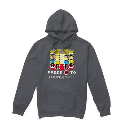 Front - Star Trek Mens Press A to Transport Hoodie