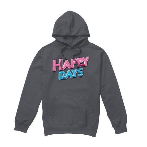 Front - Happy Days Mens Logo Hoodie