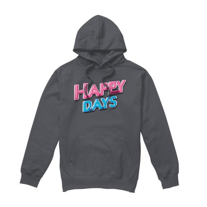 Front - Happy Days Mens Logo Hoodie