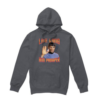 Front - Star Trek: The Original Series Mens Live Long and Prosper Spock Hoodie