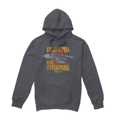 Front - Star Trek Mens NCC-1701 Hoodie