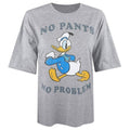 Front - Disney Womens/Ladies No Pants No Problem Donald Duck Oversized T-Shirt