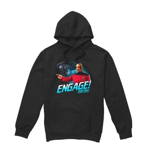Front - Star Trek Mens Engage Hoodie