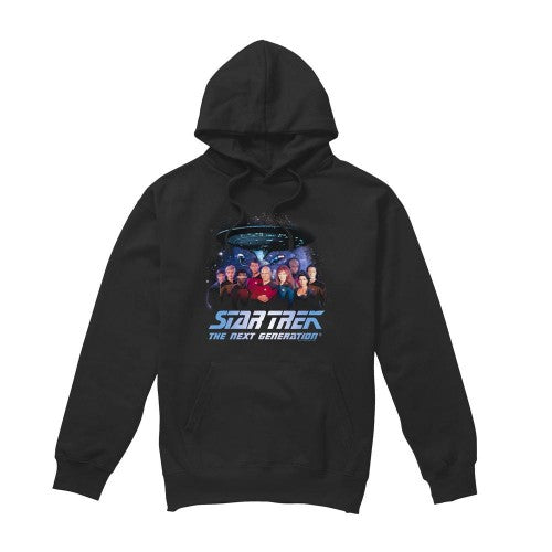 Front - Star Trek Mens Space Group Hoodie