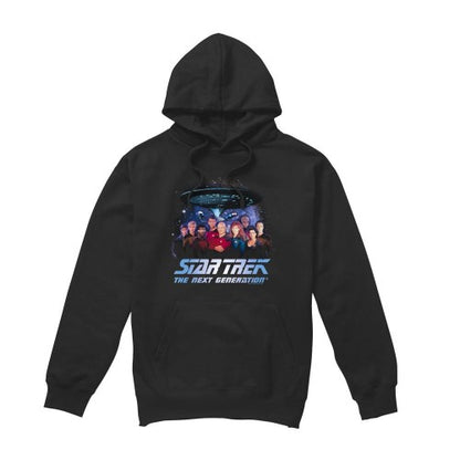 Front - Star Trek Mens Space Group Hoodie