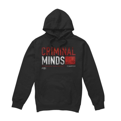 Front - Criminal Minds Mens Title Card Hoodie