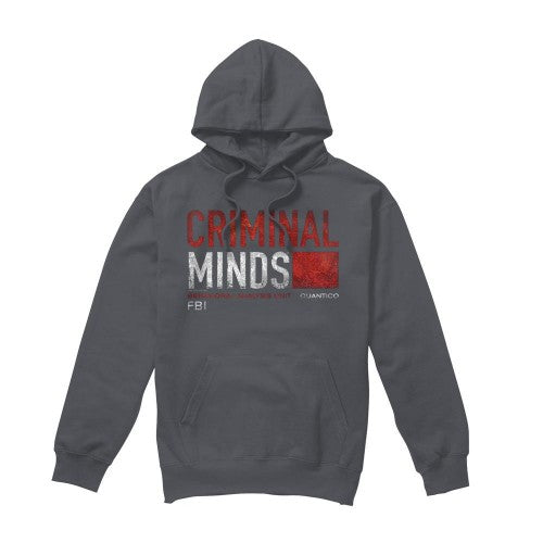 Front - Criminal Minds Mens Title Card Hoodie