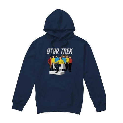 Front - Star Trek Mens Vector Crew Hoodie