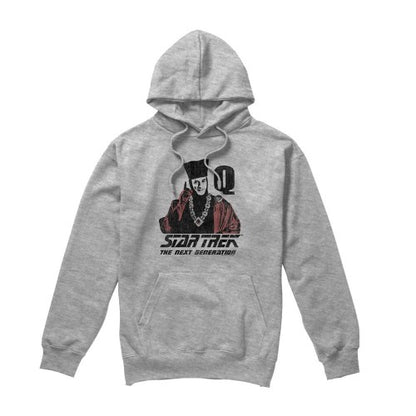 Front - Star Trek Mens Q Point Hoodie