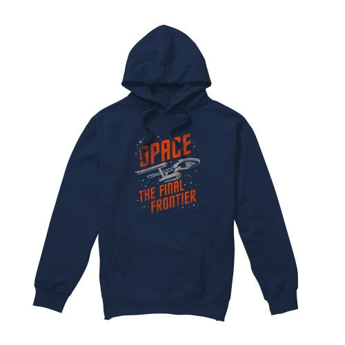 Front - Star Trek Mens Space Travel Hoodie