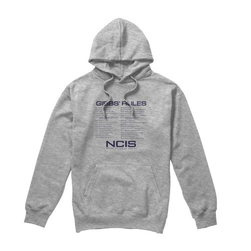 Front - NCIS Mens Gibbs Rules Hoodie