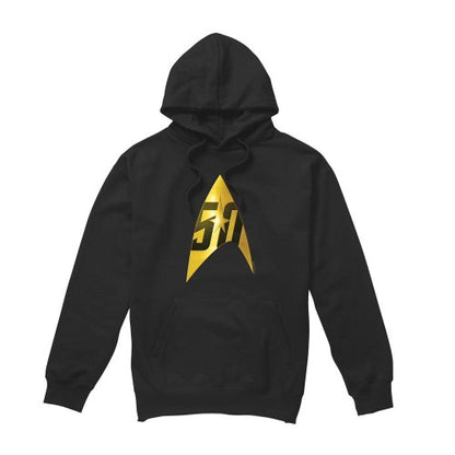 Front - Star Trek Mens 50th Anniversary Delta Hoodie
