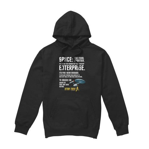 Front - Star Trek Mens Intro Hoodie