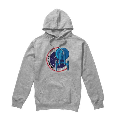 Front - Star Trek Mens Enterprise Patch Hoodie