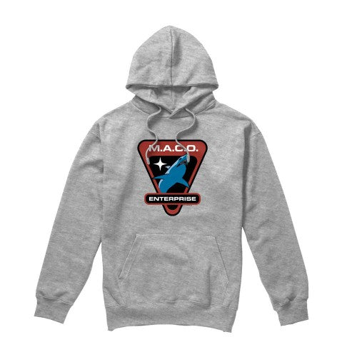 Front - Star Trek Mens MACO Patch Hoodie