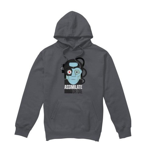 Front - Star Trek Mens Assimilate or Die Hoodie