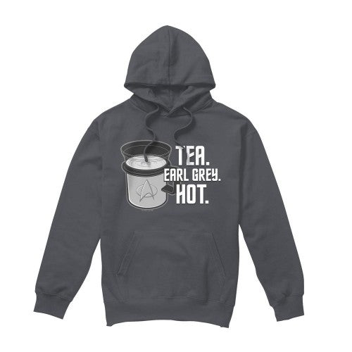 Front - Star Trek Mens Earl Grey Hoodie