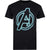 Front - Avengers Mens Neon Logo T-Shirt