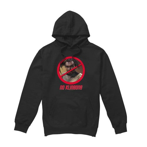Front - Star Trek Mens No Klingons Hoodie