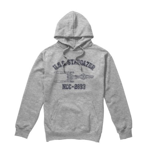 Front - Star Trek Mens Stargazer Athletic Hoodie